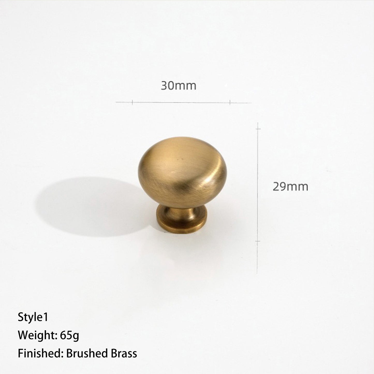 Vintage Antique Brass Cabinet Pull