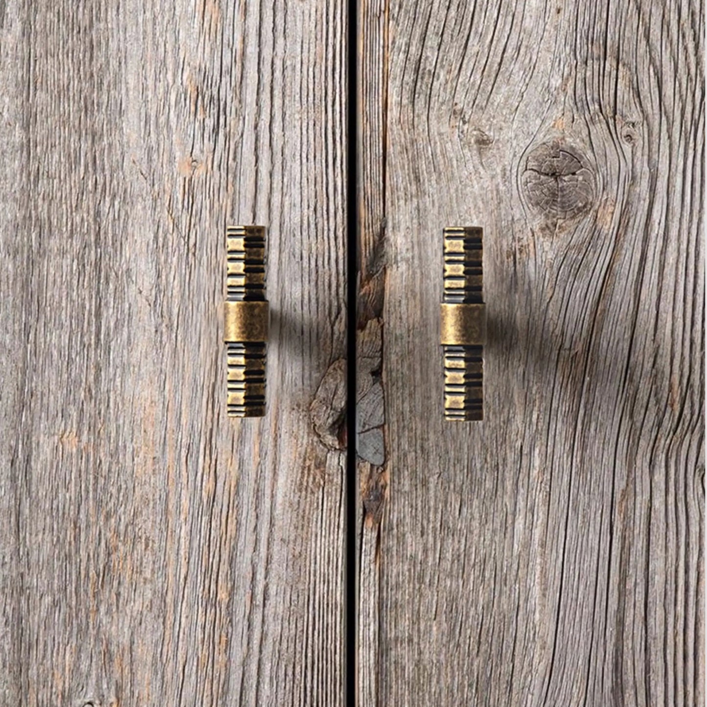 Antique Brass Textured T-Bar Cabinet Pull