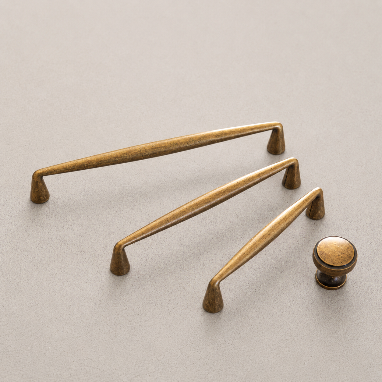 Antique Bronze Cabinet Knob and Pull