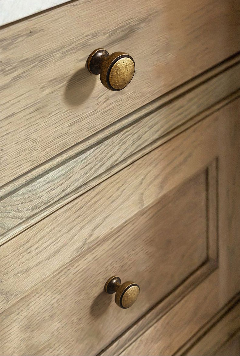 Antique Bronze Cabinet Knob and Pull