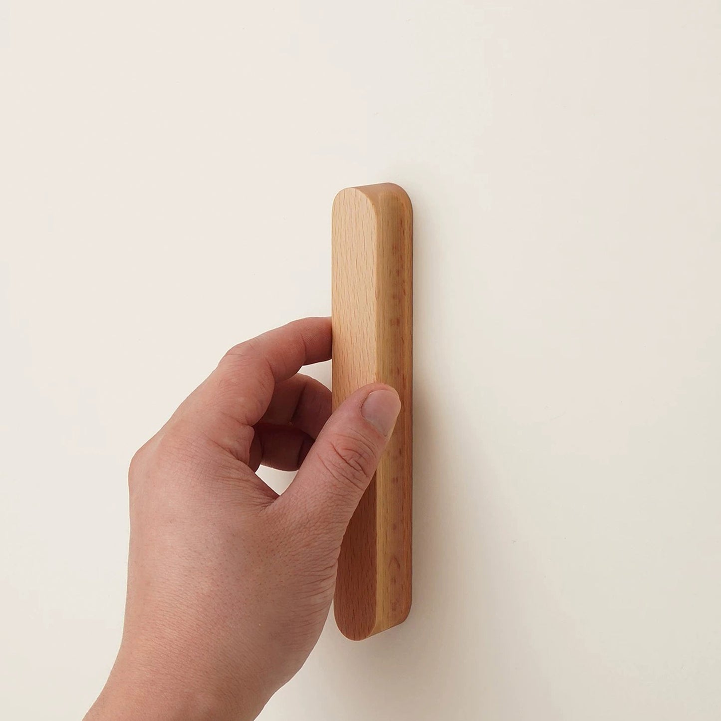 Beech Wood Cabinet Pull – Modern Wooden Drawer Handle