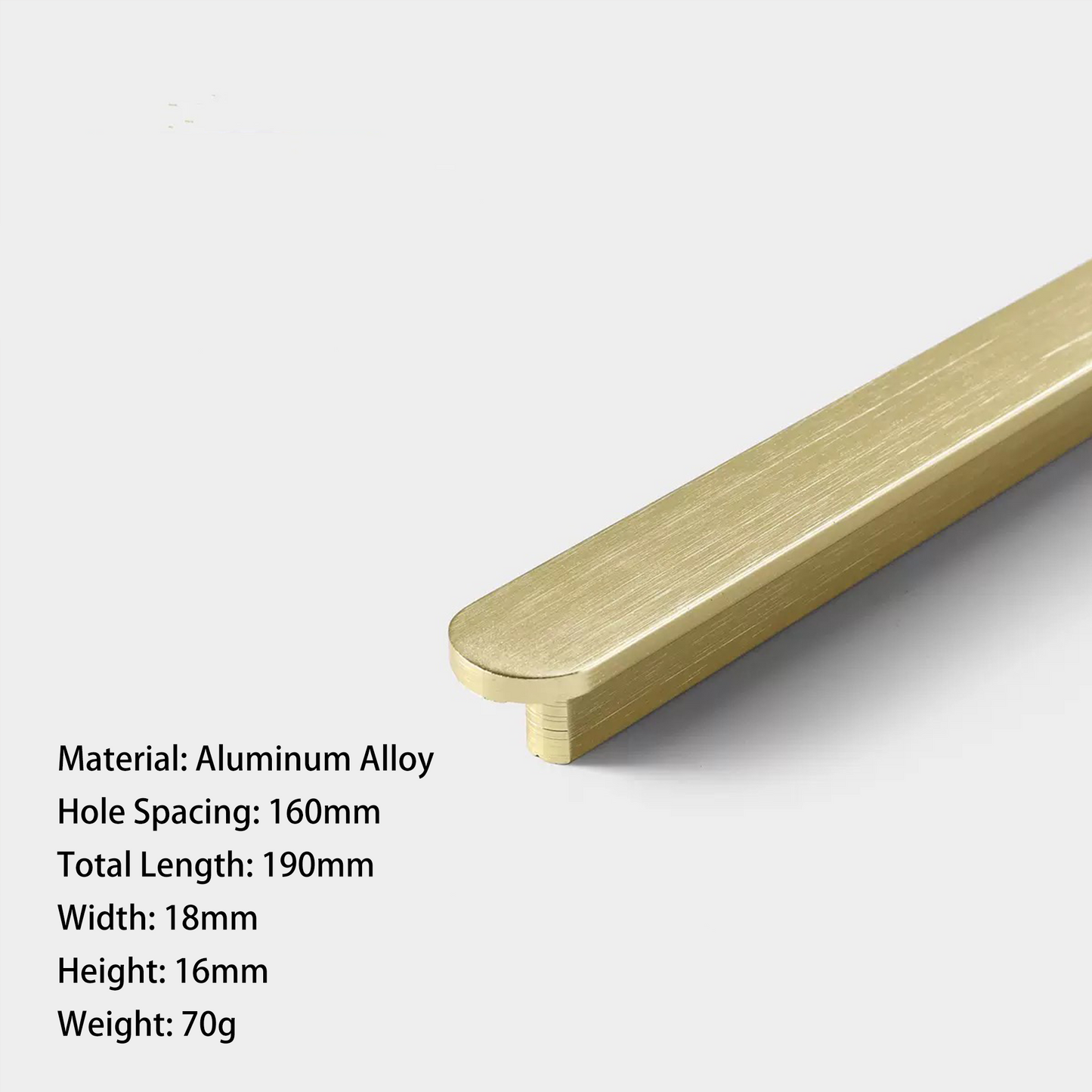 Brushed Gold Slim Cabinet Pull