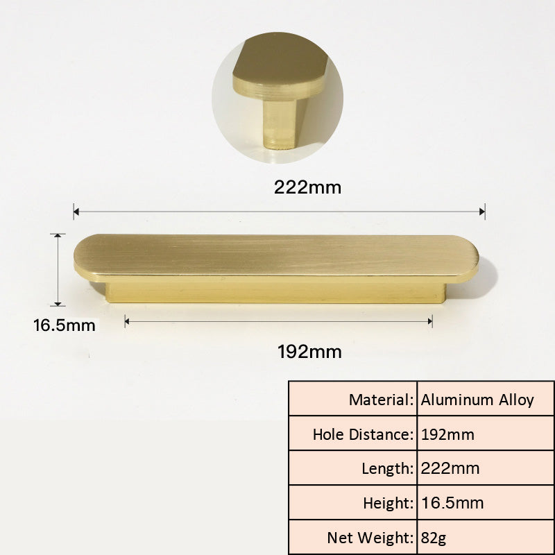 Brushed Gold Slim Cabinet Pull