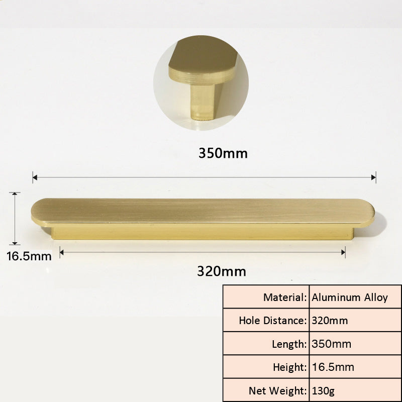 Brushed Gold Slim Cabinet Pull