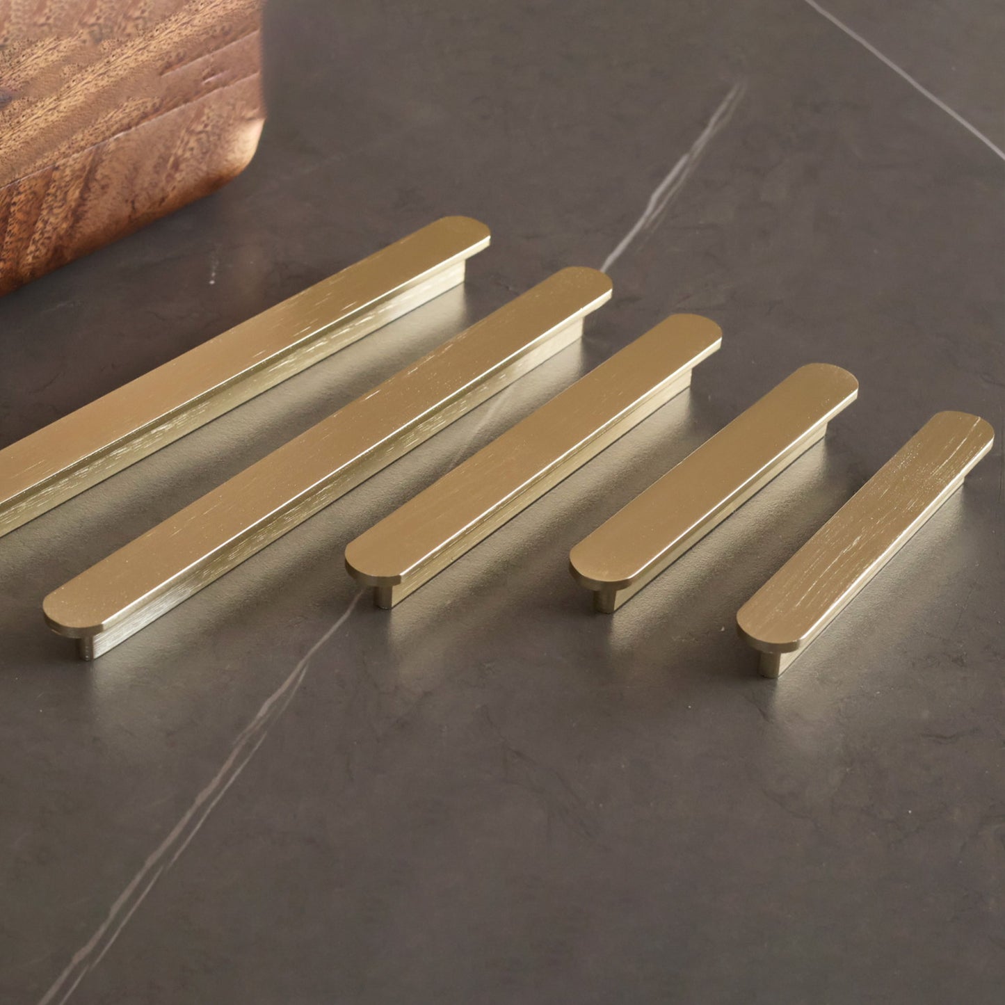 Brushed Gold Slim Cabinet Pull