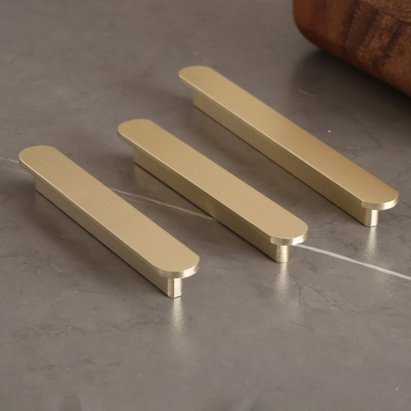 Brushed Gold Slim Cabinet Pull
