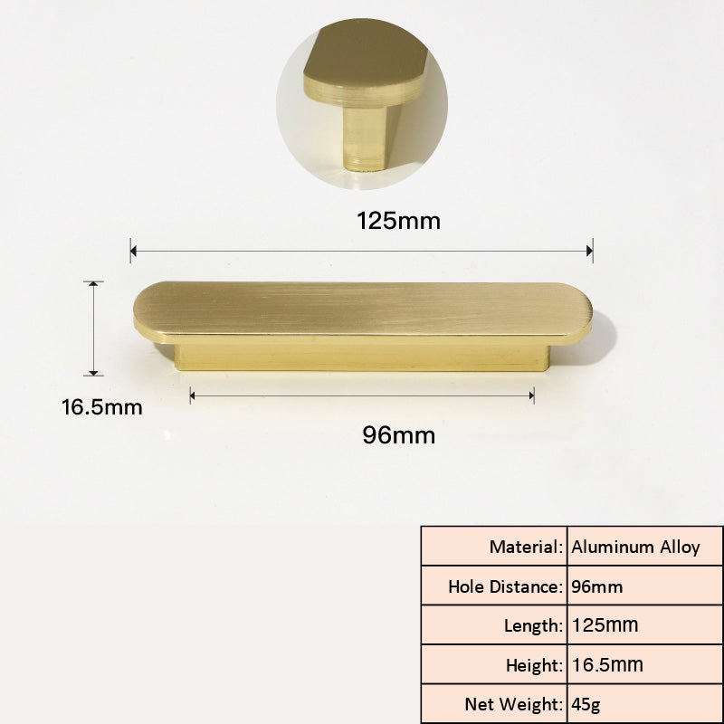 Brushed Gold Slim Cabinet Pull