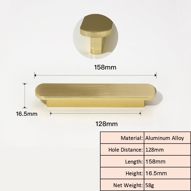 Brushed Gold Slim Cabinet Pull