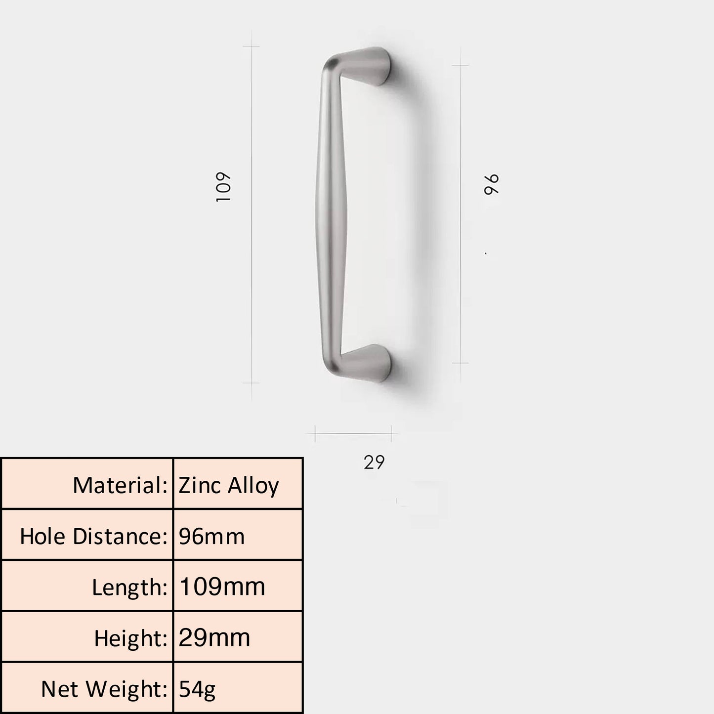 Brushed Nickel Cabinet Knob and Pull Minimalist