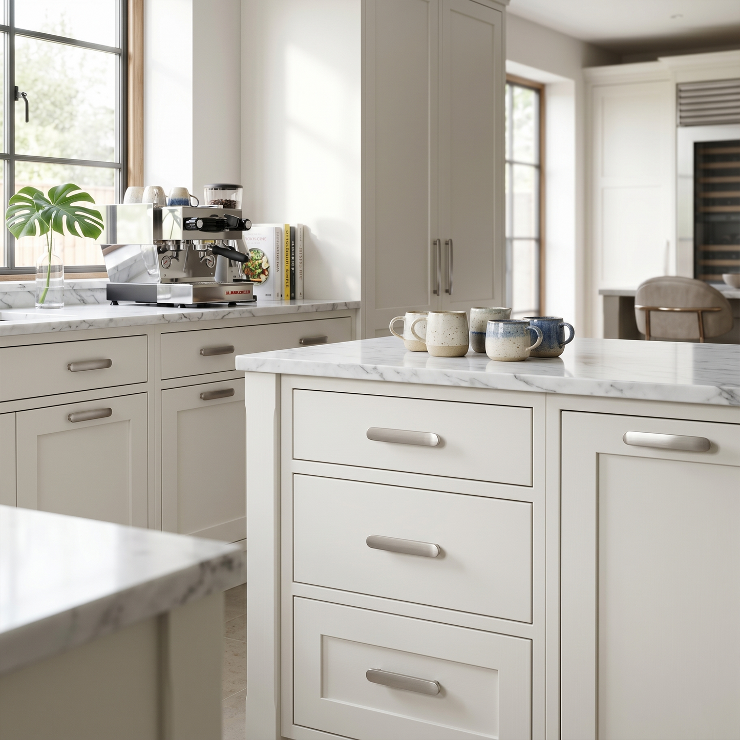 Modern Brushed Nickel Cabinet Pull Minimalist
