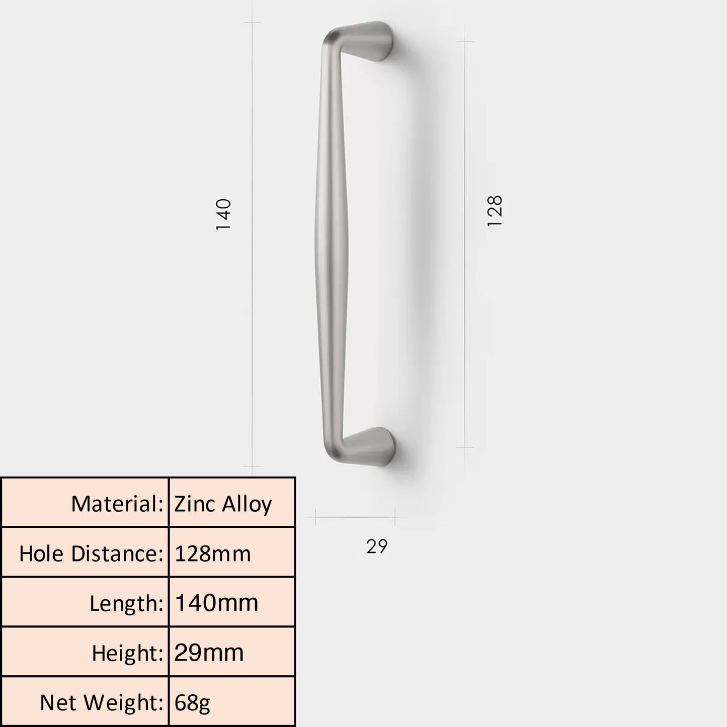 Brushed Nickel Cabinet Knob and Pull Minimalist