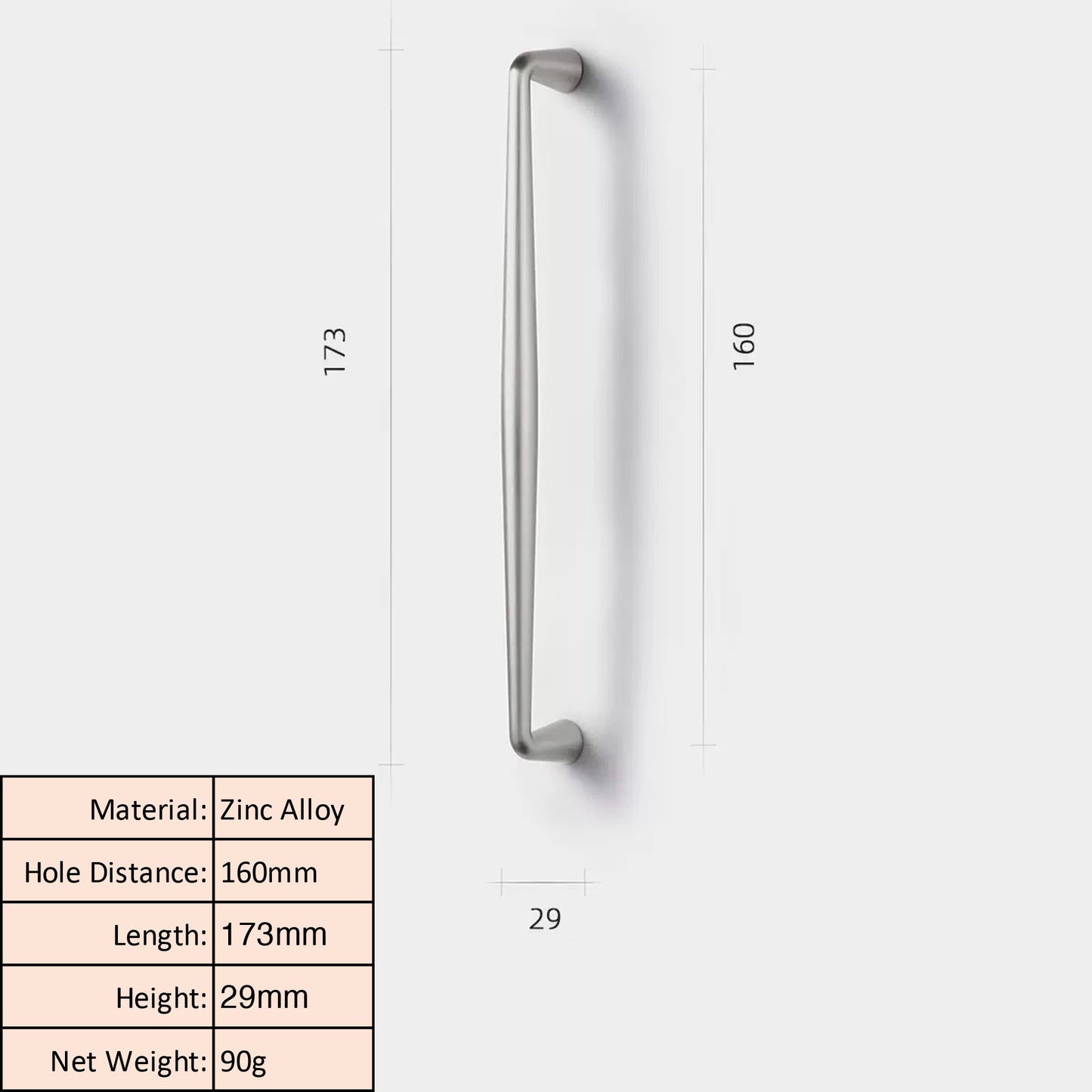 Brushed Nickel Cabinet Knob and Pull Minimalist