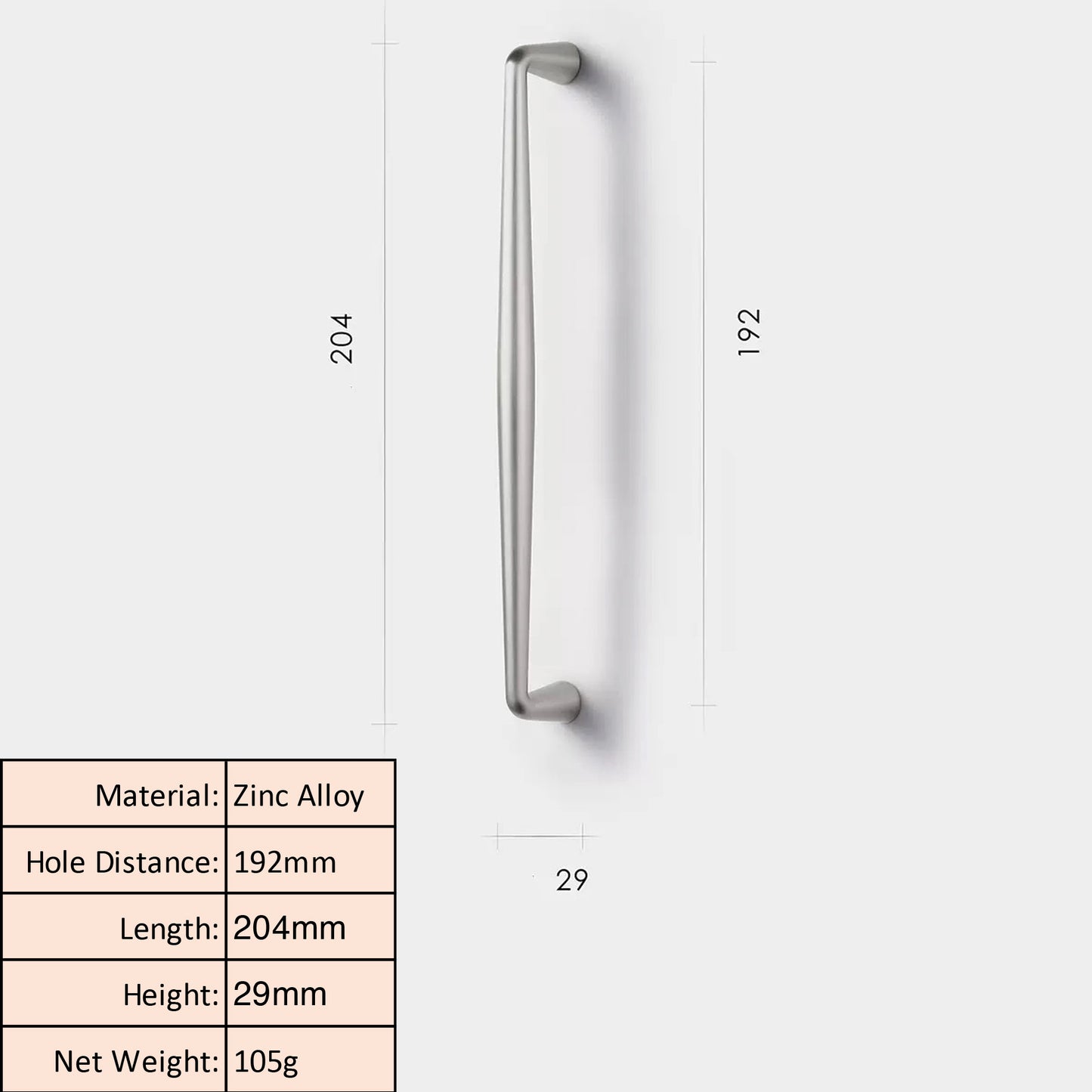 Brushed Nickel Cabinet Knob and Pull Minimalist
