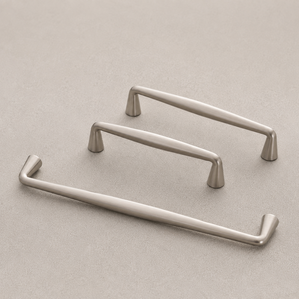 Brushed Nickel Cabinet Knob and Pull Minimalist