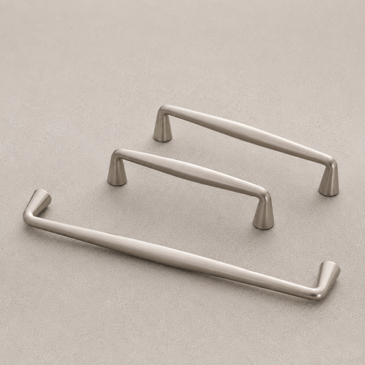 Brushed Nickel Cabinet Knob and Pull Minimalist
