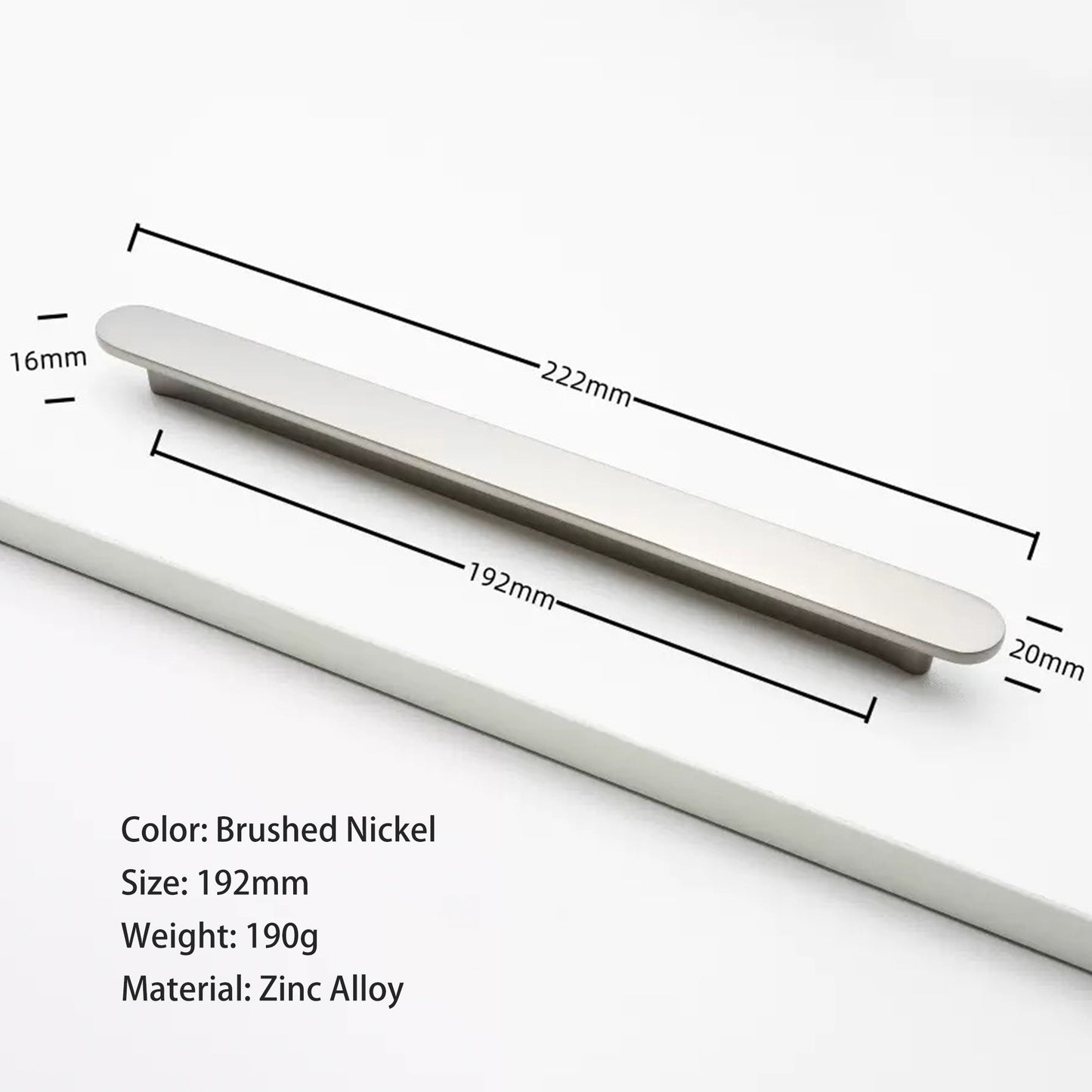 Modern Brushed Nickel Cabinet Pull Minimalist