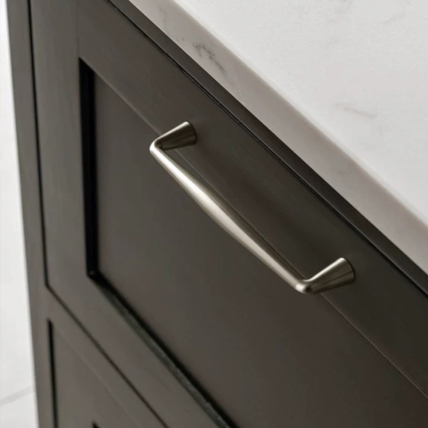 Brushed Nickel Cabinet Knob and Pull Minimalist