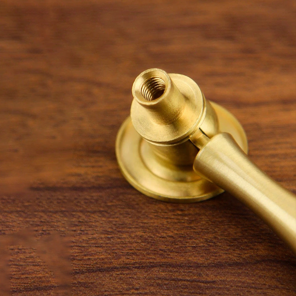 Vintage Teadrop Shape Cabinet Pull Brass / Antique Bronze
