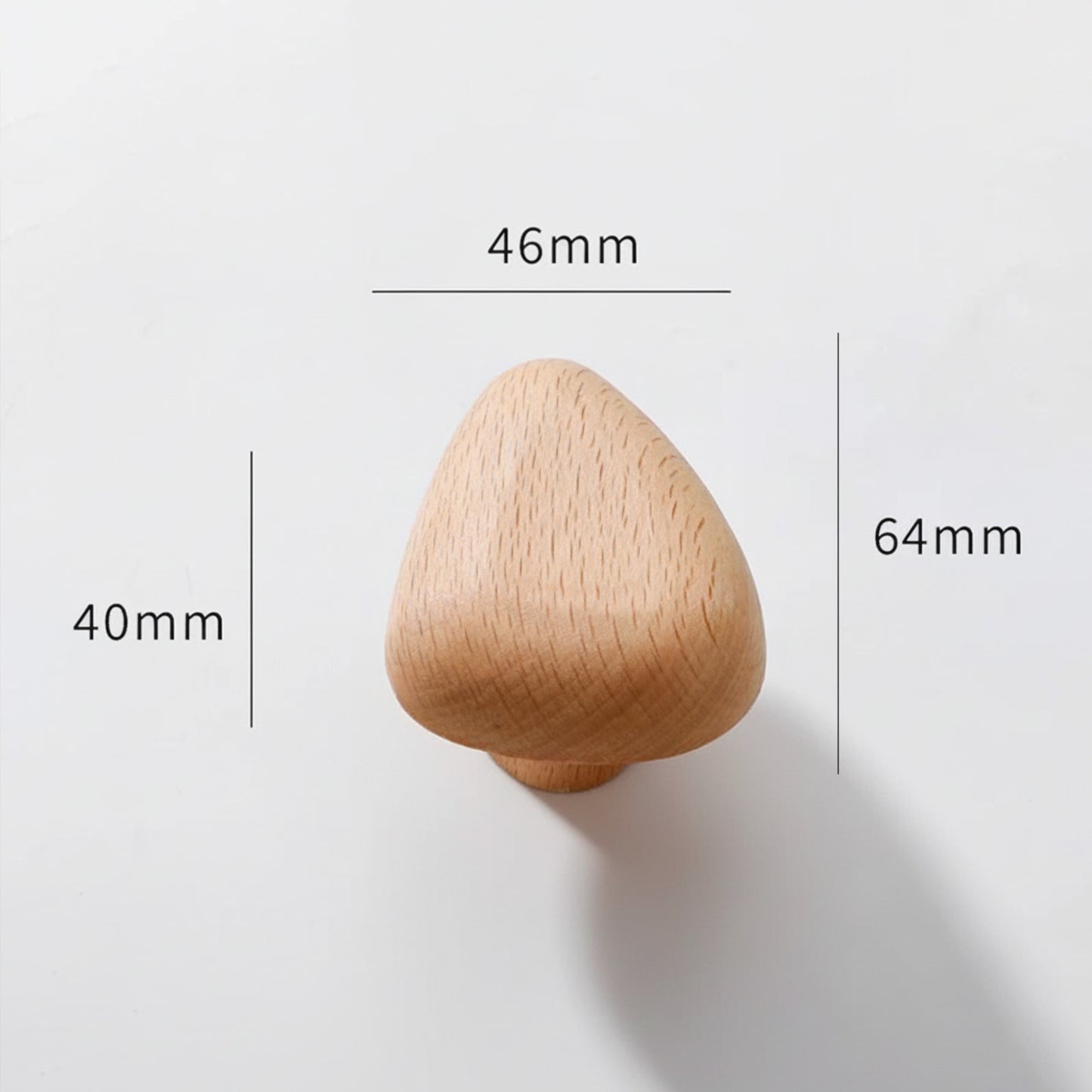 Solid Wood Cabinet Knob – Organic Wooden Drawer Knob