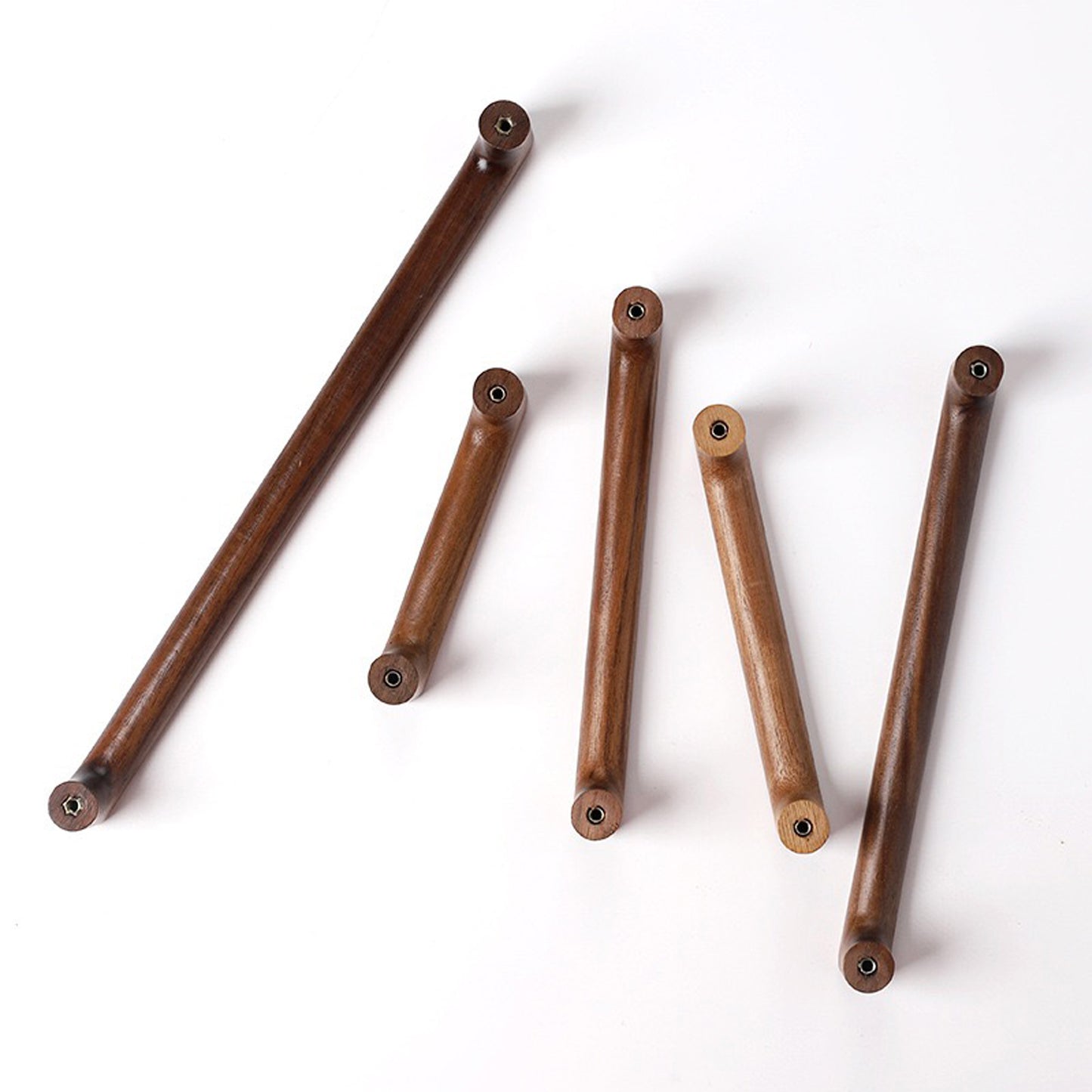 Solid Wood Cabinet Pull - Walnut Drawer Handle