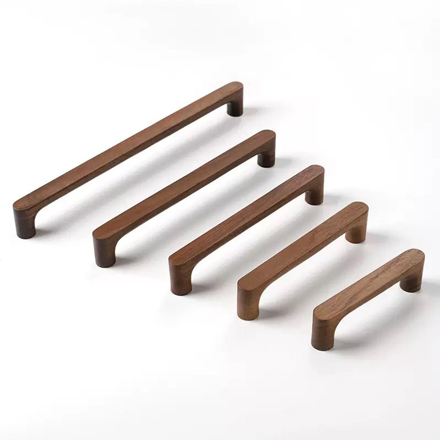 Solid Wood Cabinet Pull - Walnut Drawer Handle