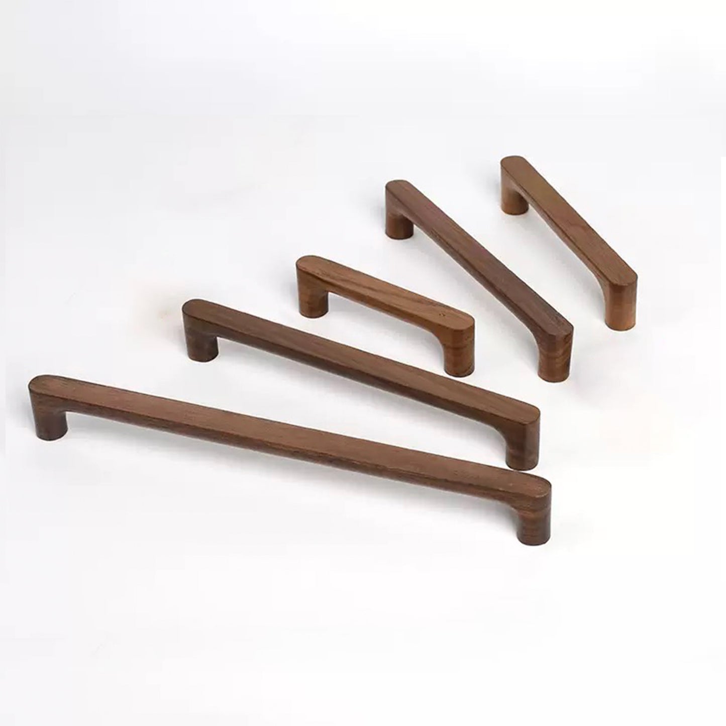 Solid Wood Cabinet Pull - Walnut Drawer Handle